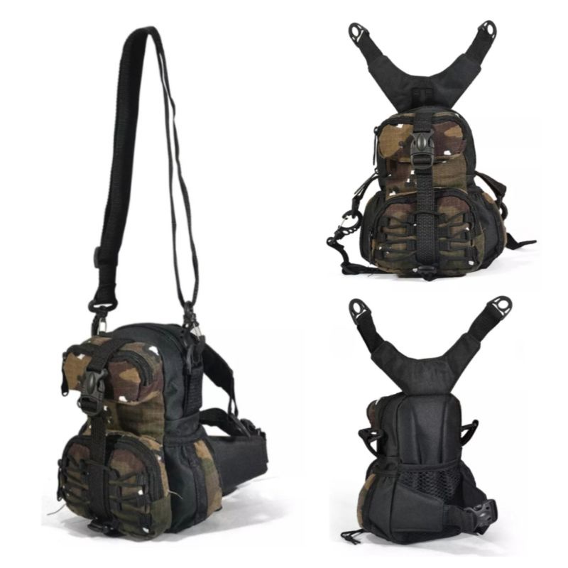 Tas selempang pria multifungsi bisa di pinggang dan di selempang - tas tactical pria