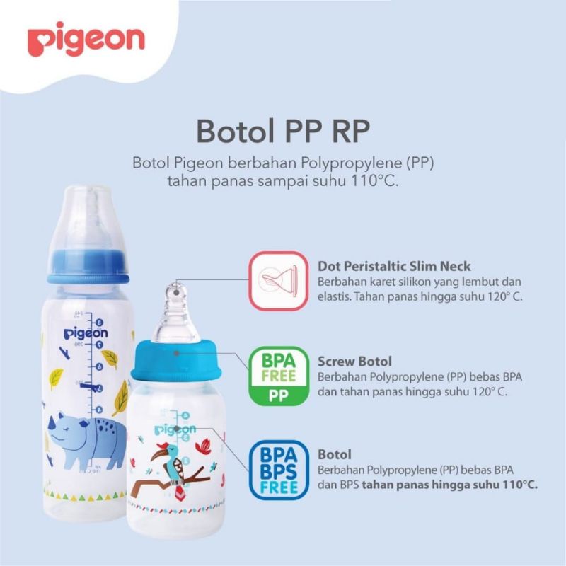 PIGEON Bottle PP RP Flexible 240ml - Botol Susu Bayi Flexible