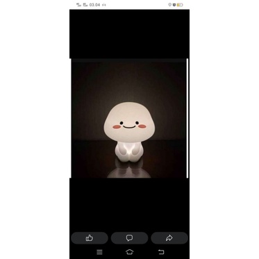 Lampu Tidur Quby si Pentol Star Moly Soft Head Touch lamp Original