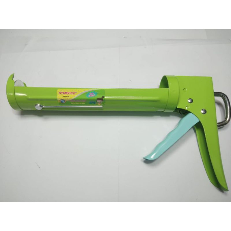 ALAT TEMBAK LEM KALENG HIJAU GIGI STAMVICK / ALAT TEMBAK LEM BOTOL KACA SEALANT/LEM SEALANT BOTOL/ALAT  TEMBAK LEM TIPE GERIGI TEBAL DAN AWET