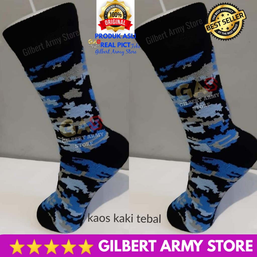 Grosir Kaos Kaki Loreng Nkri Murah Tebal Kaos Kaki Pdl Tni GILBERT ARMY STORE -Kaos Kaki Loreng Tni