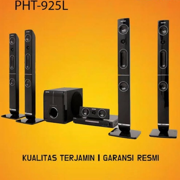 POLYTRON HOME THEATER THEATRE 5.1 PHT 925 4 SPEAKER TOWER 1 XBR SUB WOOFER SUBWOOFER DIGITAL RADIO F