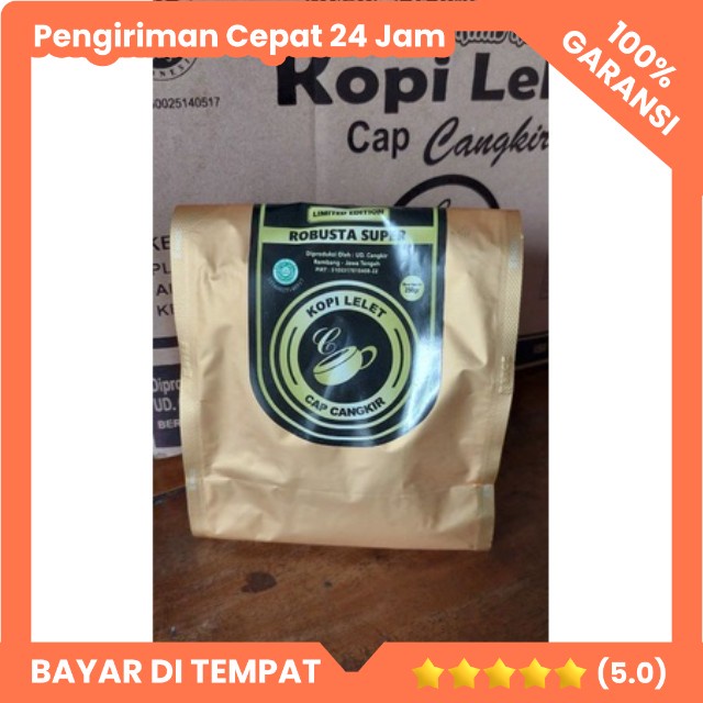 

Kopi Lelet Cap Cangkir - Kopi Robusta Super 250gr Limited Edition - Kopi Lelet Lasem Rembang - Kopi Cangkir