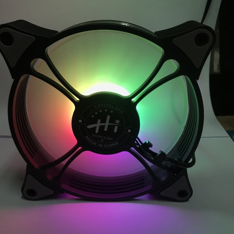 Fan casing X6 LED RING RAINBOW