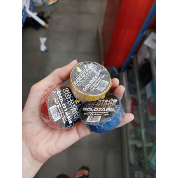 Vinyl Electrical Tape Goldtape merah hitam