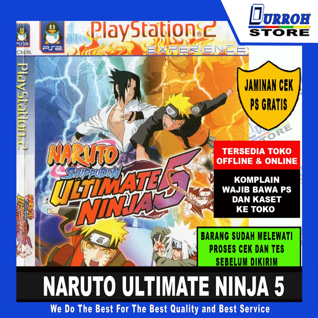 KASET GAME PS 2 NARUTO ULTIMATE NINJA 5 (MINIMAL ORDER 2pcs)