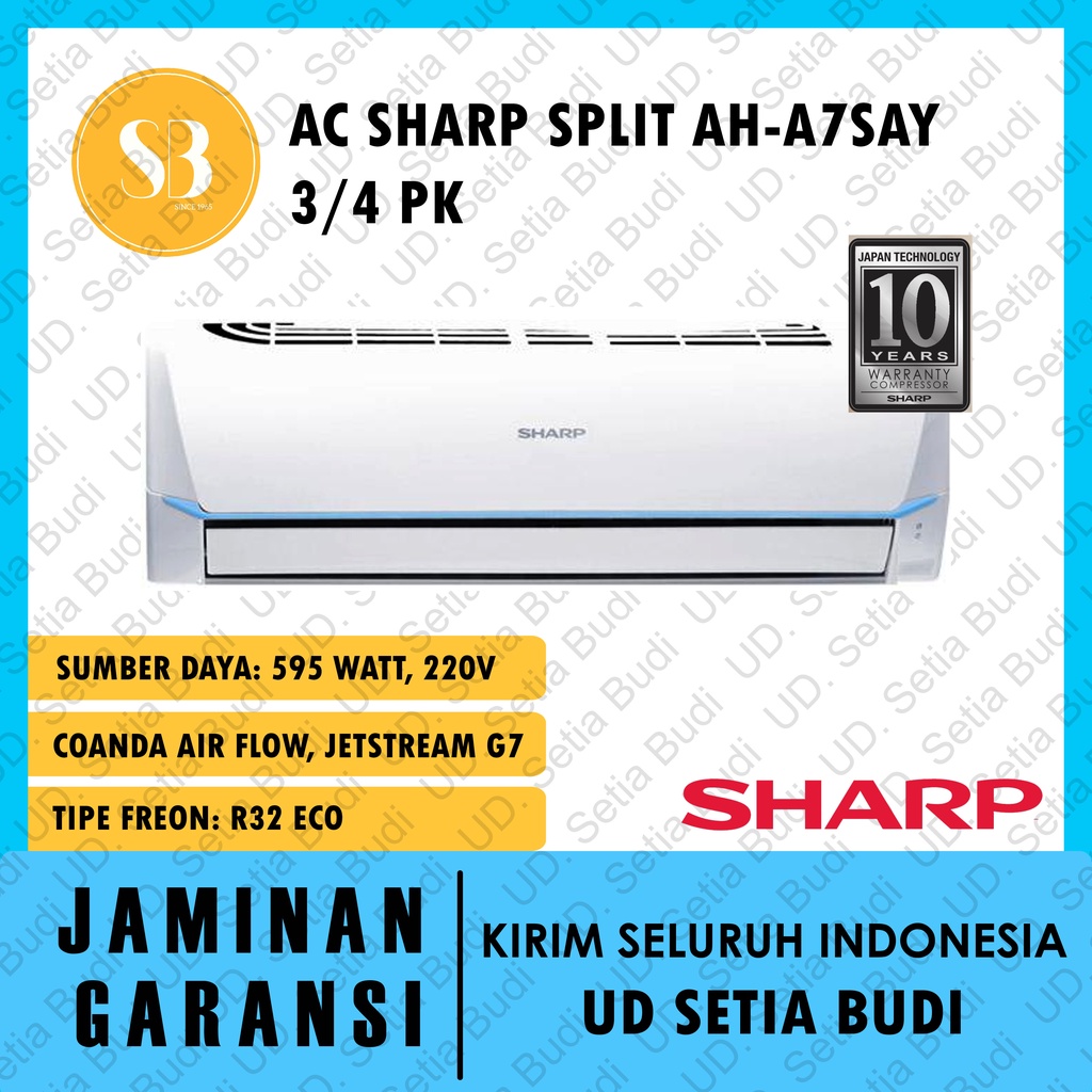 AC Sharp Split 7SAY 3/4 PK 0.75 AH-A7SAY 7 SAY
