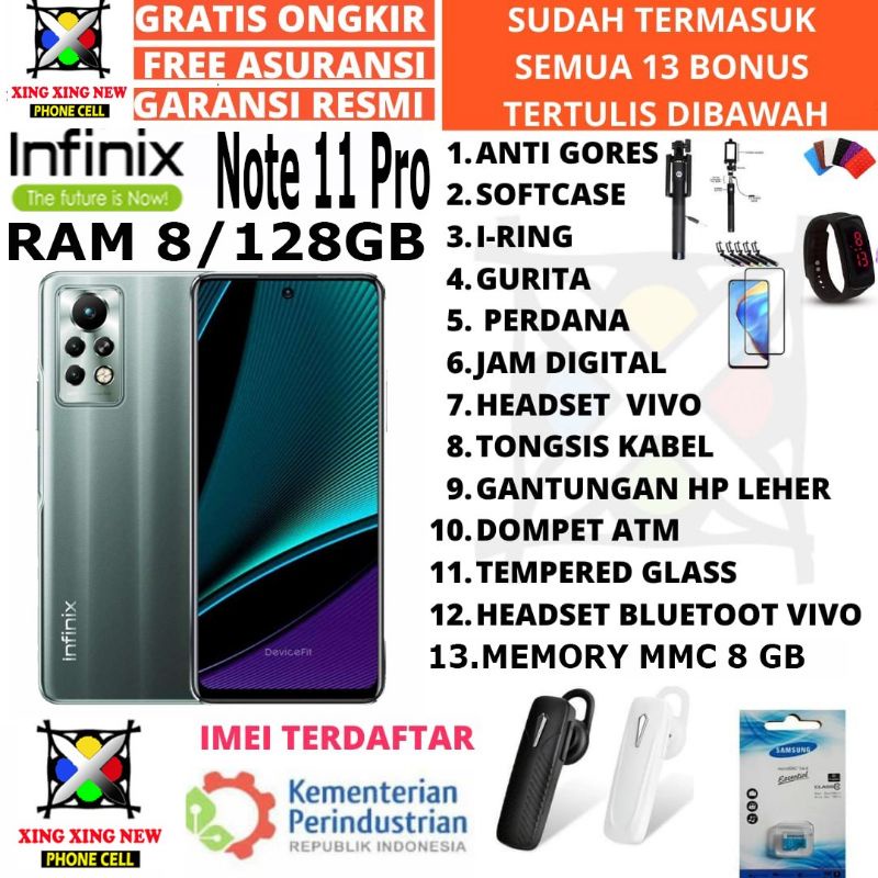 INFINIX NOTE 11PRO & 10 PRO NFC 8/128 RAM 8GB ROM 128GB GARANSI RESMI