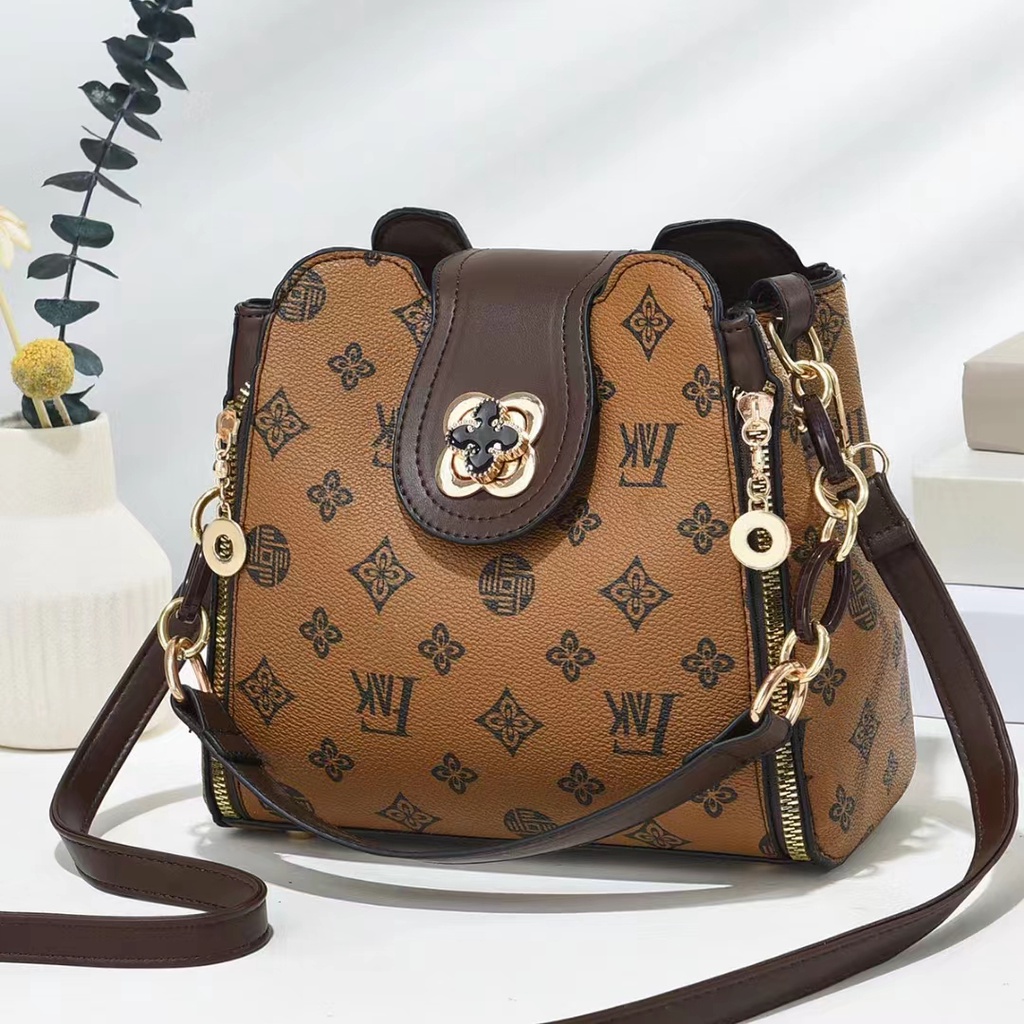 BJ60320 - BEIGE/BLACK/COFFEE/FLOWER BROWN/FLOWER COFFEE - TAS SLEMPANG WANITA FASHION IMPORT MODIS ELEGAN TERMURAH TERLARIS TERBARU BAGSTORE JAKARTA TAS BATAM ZC0320 BQ3527 LT2155 EL4672 JT18000