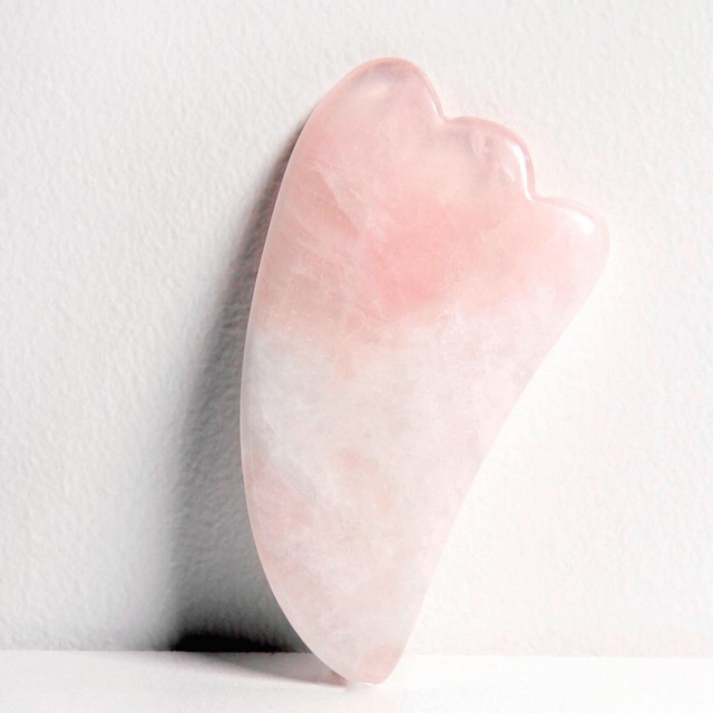 Rose Quartz Crystal Facial Face Massage For Sliming & Lifting Kosmetik Beauty Tool ASLI Batu Alam Ku