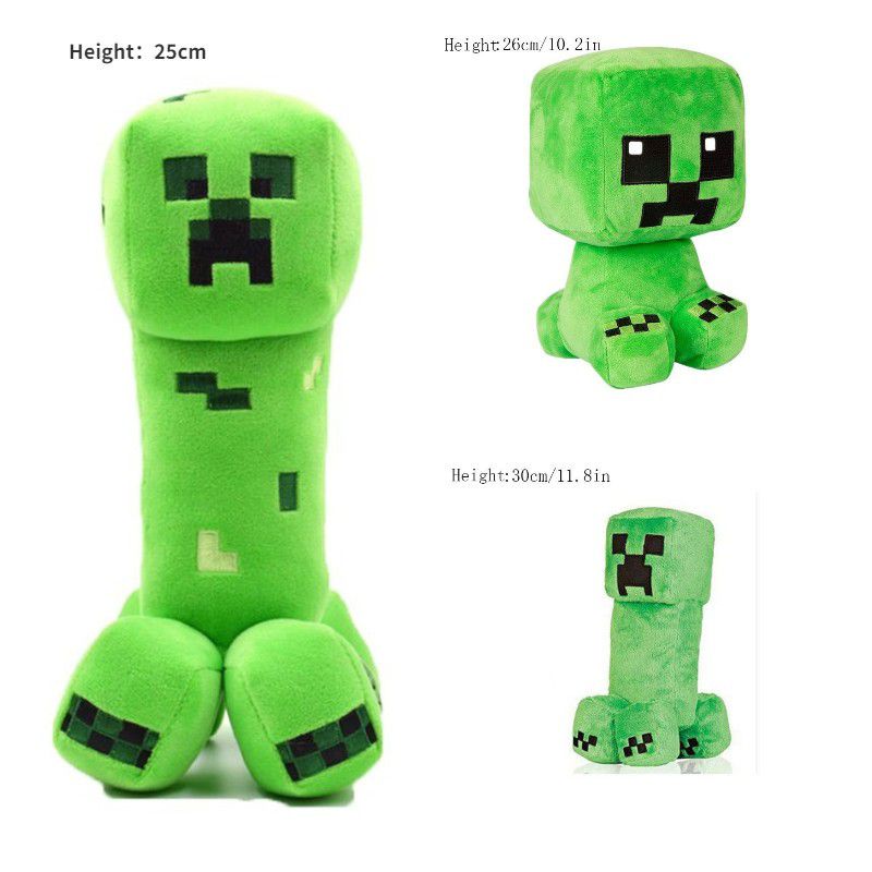 44cm Minecraft Plush Toys Minecraft Creeper Enderman Pig Bear Stuffed Toys Pixel Doll