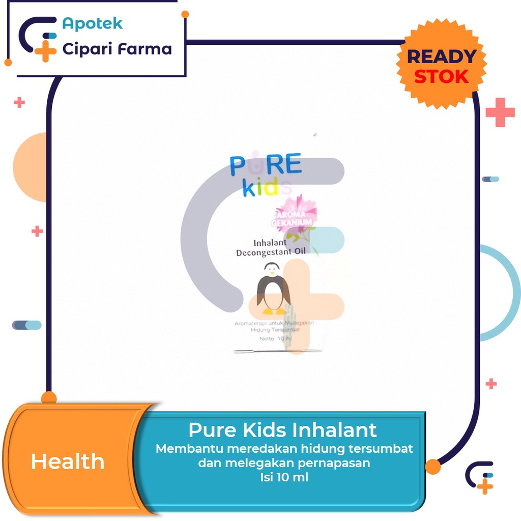 Pure Kids Inhalant Decongestant Oil Obat Melegakan Hidung Tersumbat Anak 10ml-2