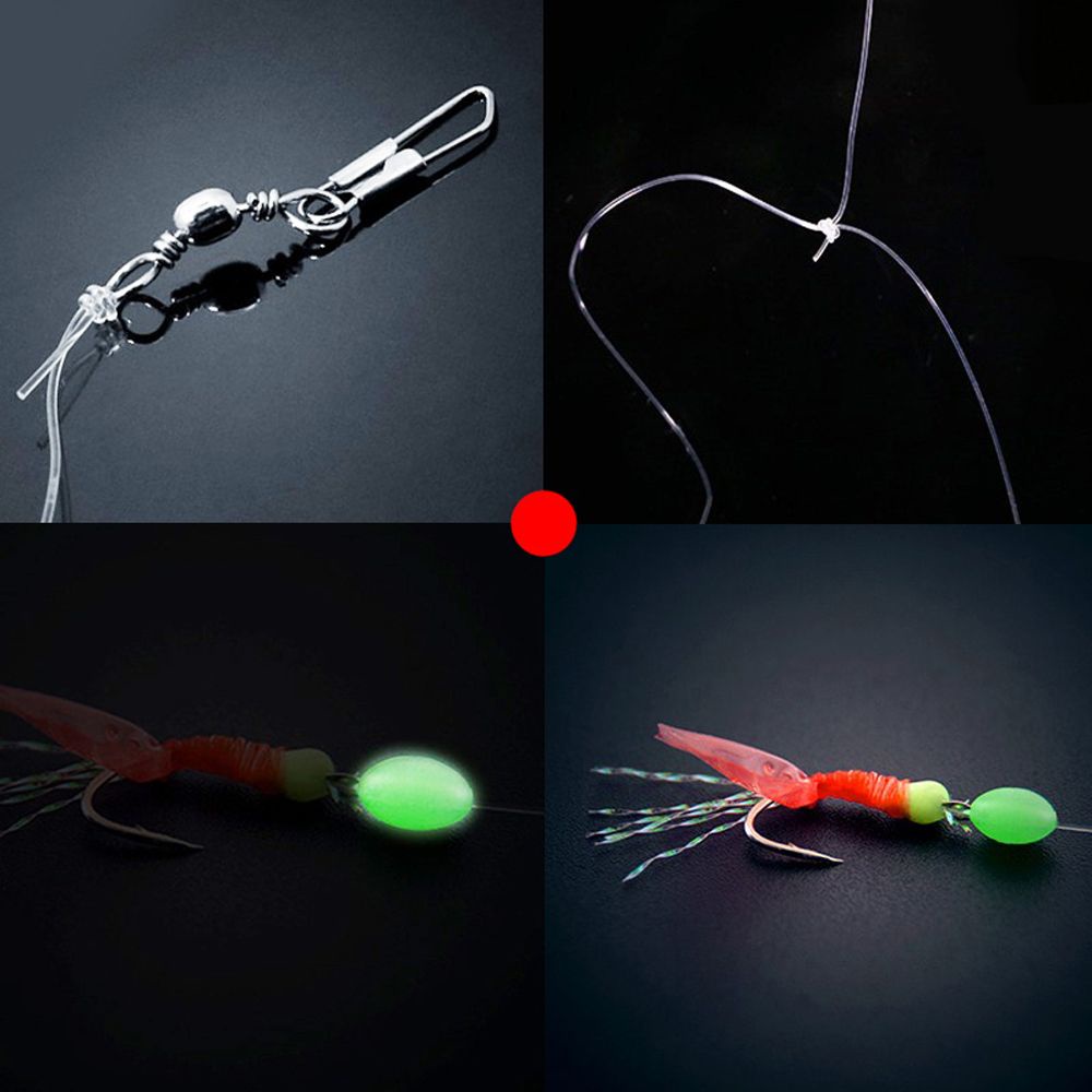LANFY Fishing Accessories Fishskin Skirt Lure Tackle Rigs Artificial Fishing Lures Fishing String Hooks Fishing Feather Hook Fishing Hook Wire Fishing Hooks Fishing Tackle Fishing Luminous Bead Saltwater Lures Fishing Sabiki Rigs