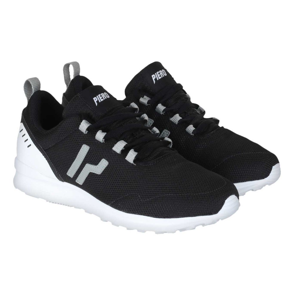 GEBYAR DISKON OJAN SPORT SEPATU SNEAKERS PIERO CITY PLUS BLACK WHITE ORIGINAL