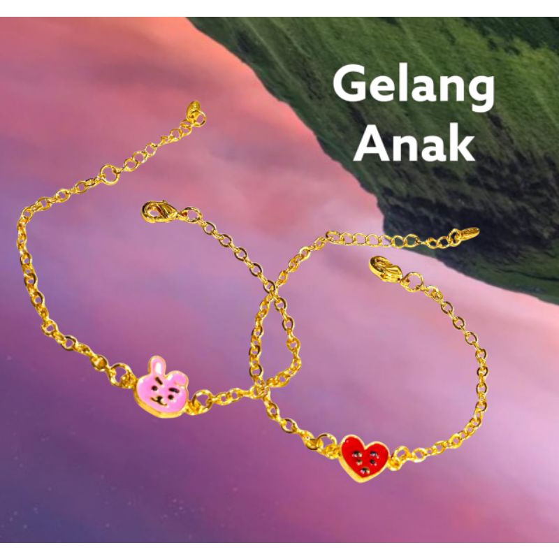 gelang anak cocok untuk usia SD sampai SMP  //gelang//perhiasan pengganti emas