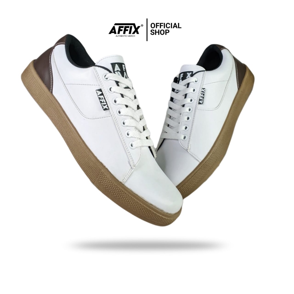 Affix Authentic Merch | Sepatu Sneakers Pria Casual Terbaru Brand Lokal Original AFX 006 | Warna Put