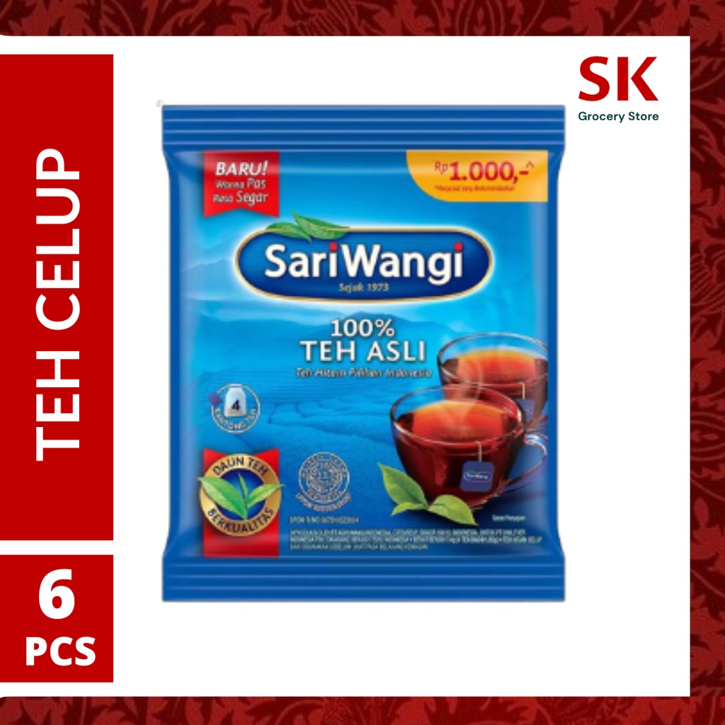 

[Harga Grosir] Sariwangi Teh Celup Sachet 6bks x 4 kantong