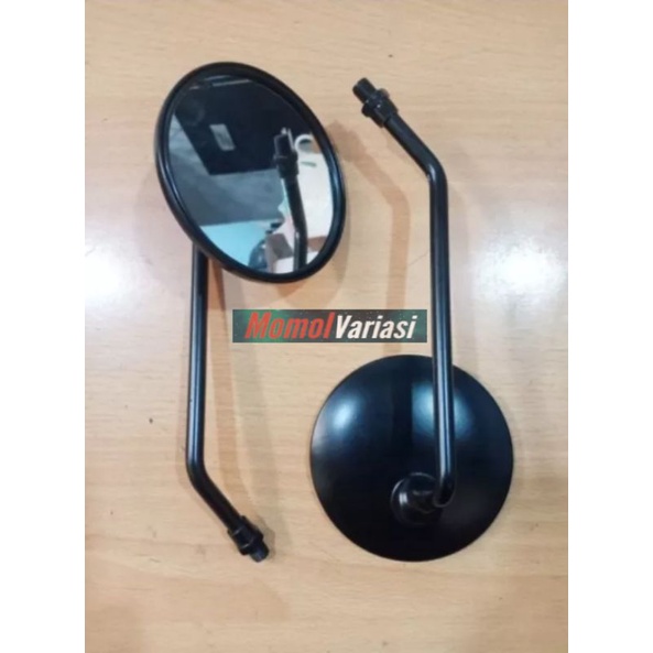 spion bulat hitam panjang Honda Yamaha model scoopy