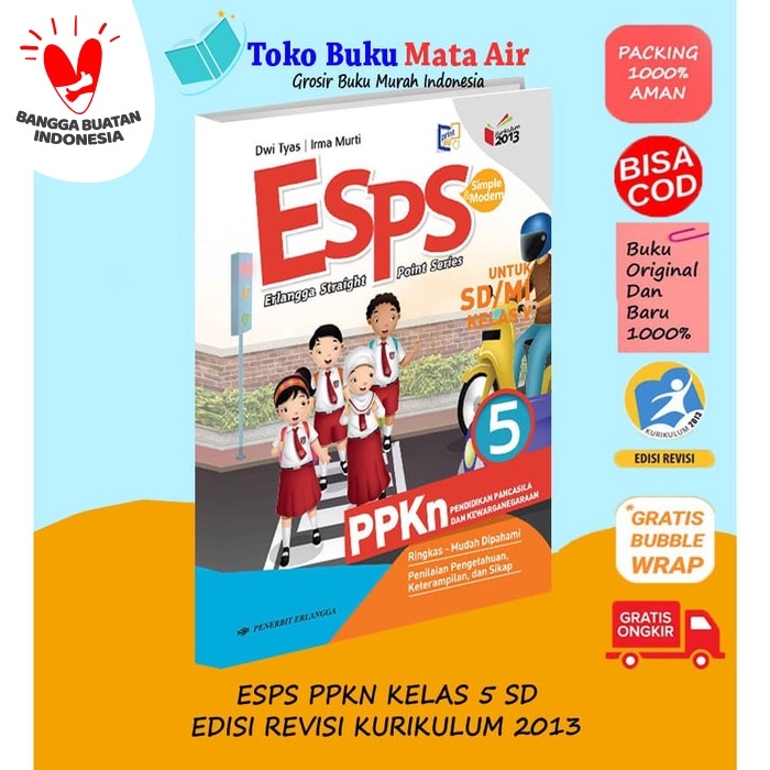 

❤BISA COD❤ ESPS PPKn 5 UNTUK SD/MI KELAS V ( K13N )