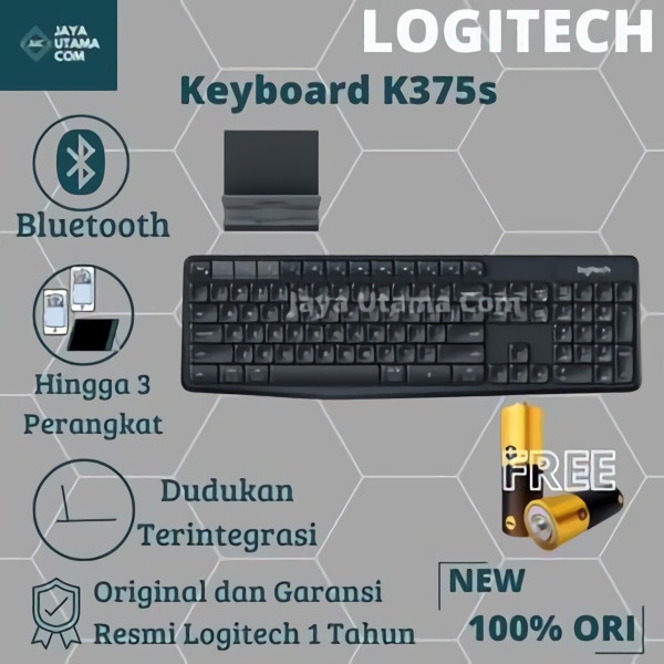 Logitech K375s Keyboard Bluetooth Wireless Multi Device