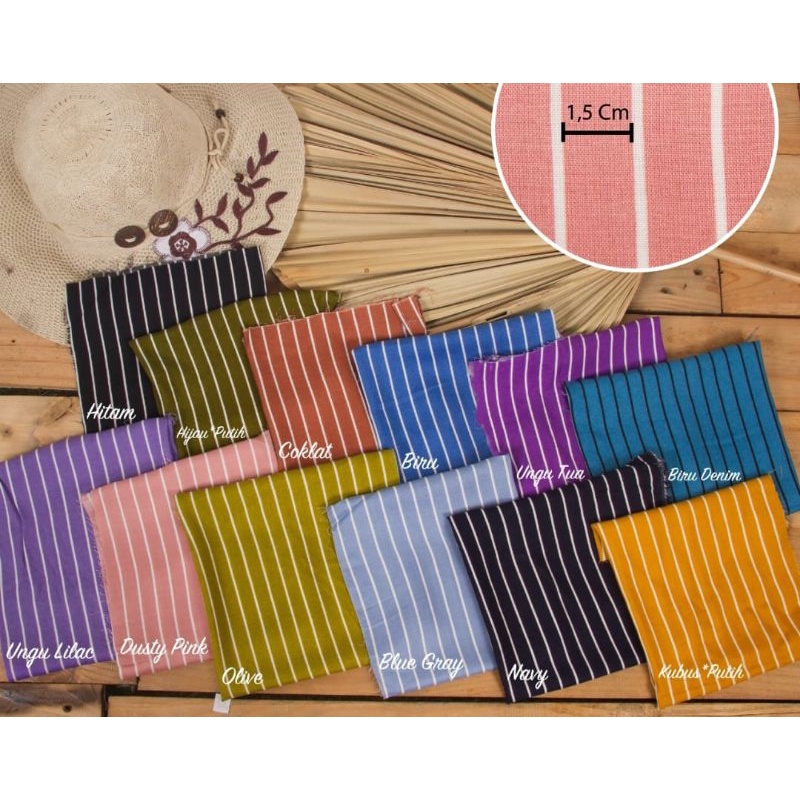 Bahan Rayon Viscose Motif Salur .Terima jasa jahit berbagai macam jenis model baju homamade.dan lain