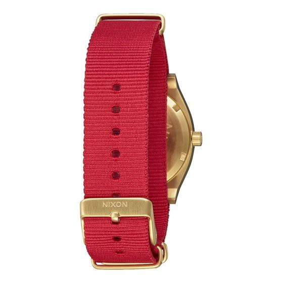 JAM TANGAN WANITA NIXON | TIME TELLER GOLD WHITE RED