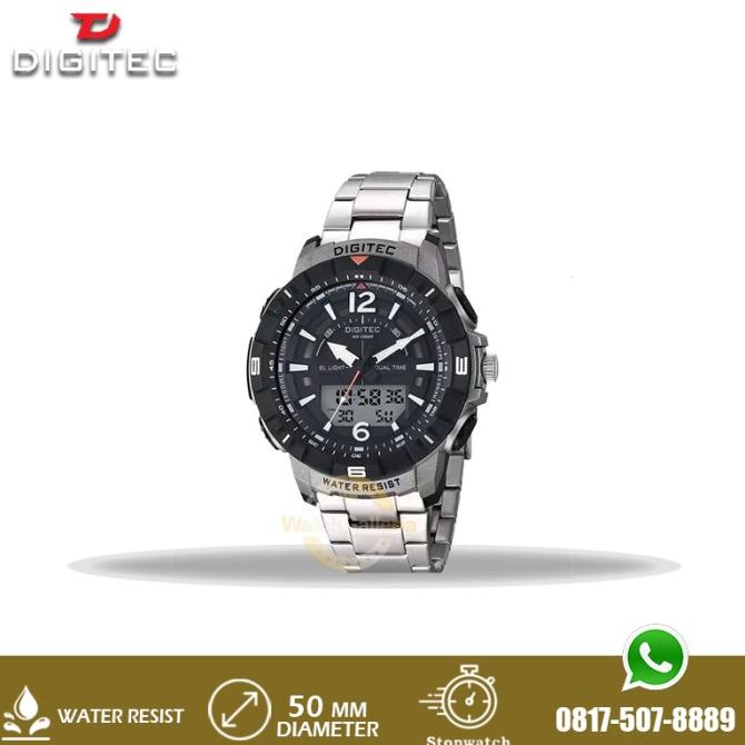 Jam Tangan Digitec Stainless DA2131R DA-2131R SS-4W