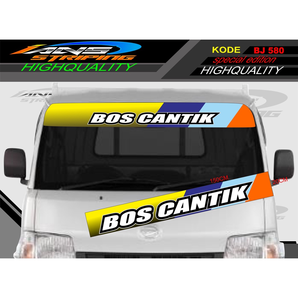 STIKER KACA DEPAN MOBIL L300 / GRANDMAX / PICK UP / CARRY / STIKER KACA DEPAN MOBIL PICK UP / DECAL STIKER PICK UP