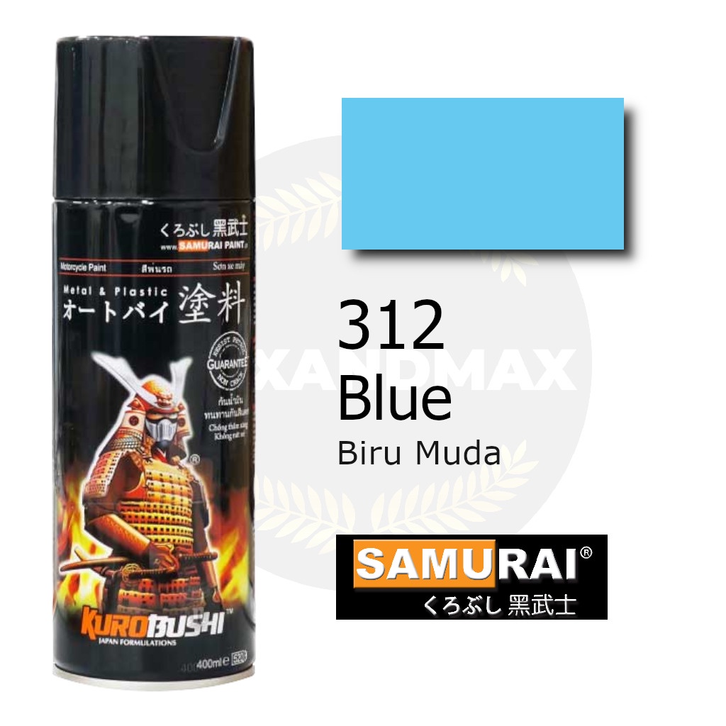 Samurai Paint Blue 312 Biru 400 ml - Cat Semprot