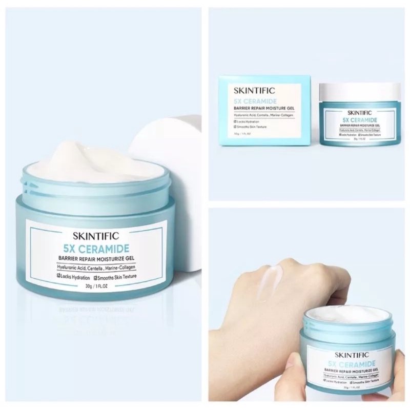 [Best Selling] SKINTIFIC 5x Ceramide Barrier Repairing Moisturizer Gel 30g