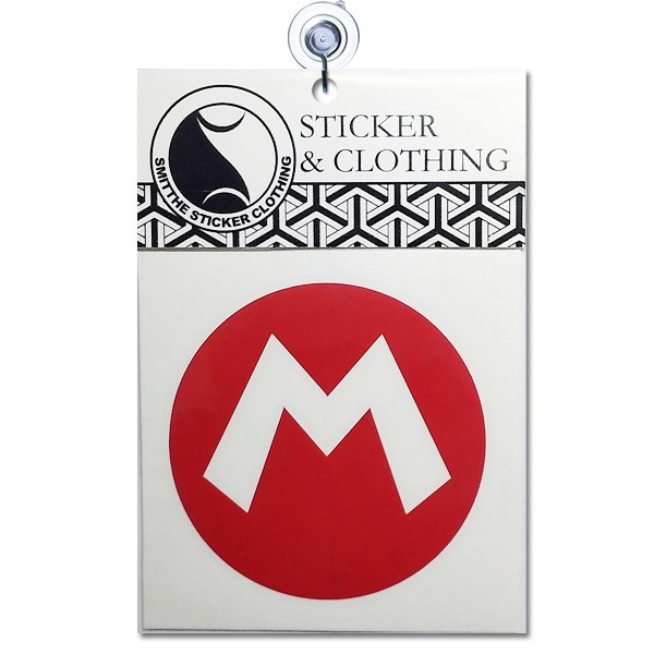 Stiker Mario Logo Cutting Sticker untuk aksesoris Motor Mobil