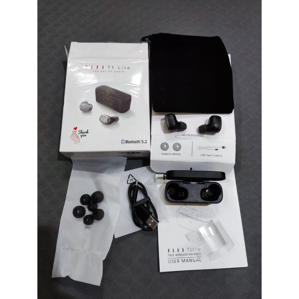 Xiaomi Fiil T1 Lite ENC TWS Earphone Earbud Bluetooth 5.2 IPX 7 Gaming