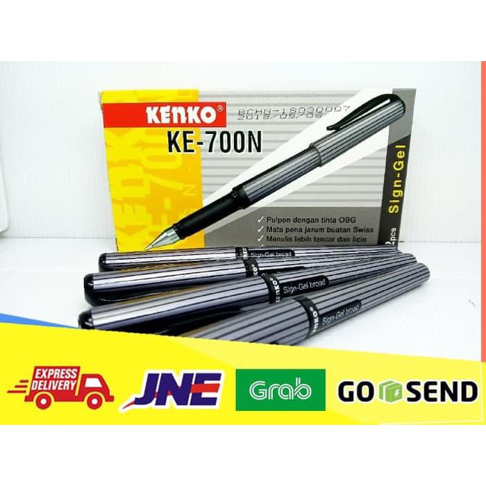 [1 LUSIN] PULPEN KE-700N HITAM - KENKO