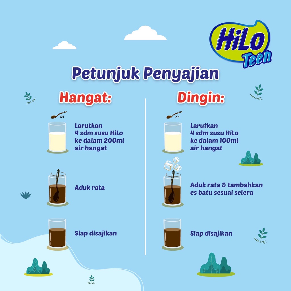 Hilo Teen Chocolate 500gr - Susu Tinggi Kalsium Rendah Lemak