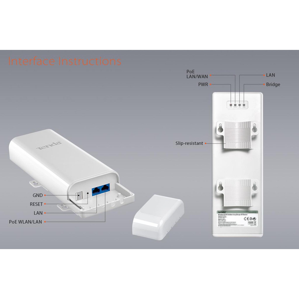 Router TENDA O3 5km Outdoor Point To Point CPE