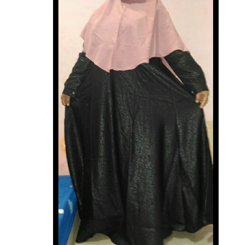 Gamis baloteli embos meli good quality umbrella