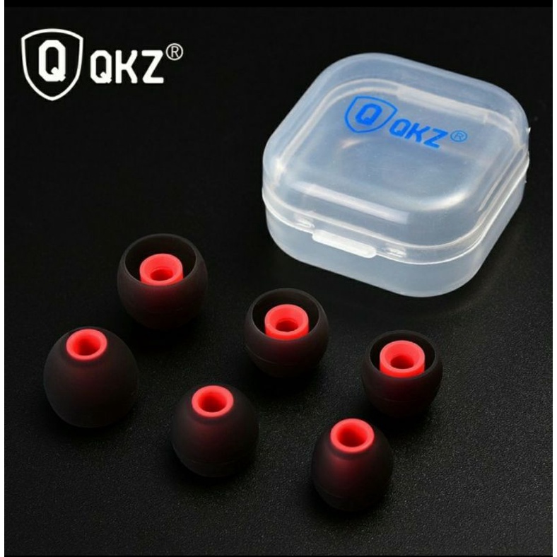 (harga sepasang) QKZ eartips size S M L untuk headset qkz ak6 vk4 ak9 ck5 kz zsn pro kz zs3 blon bl03 kz edx pro-3