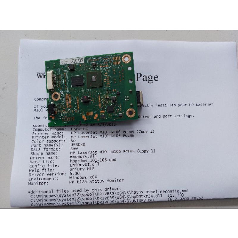 Mainboard USB Formatter Board HP Laserjet Pro M102a