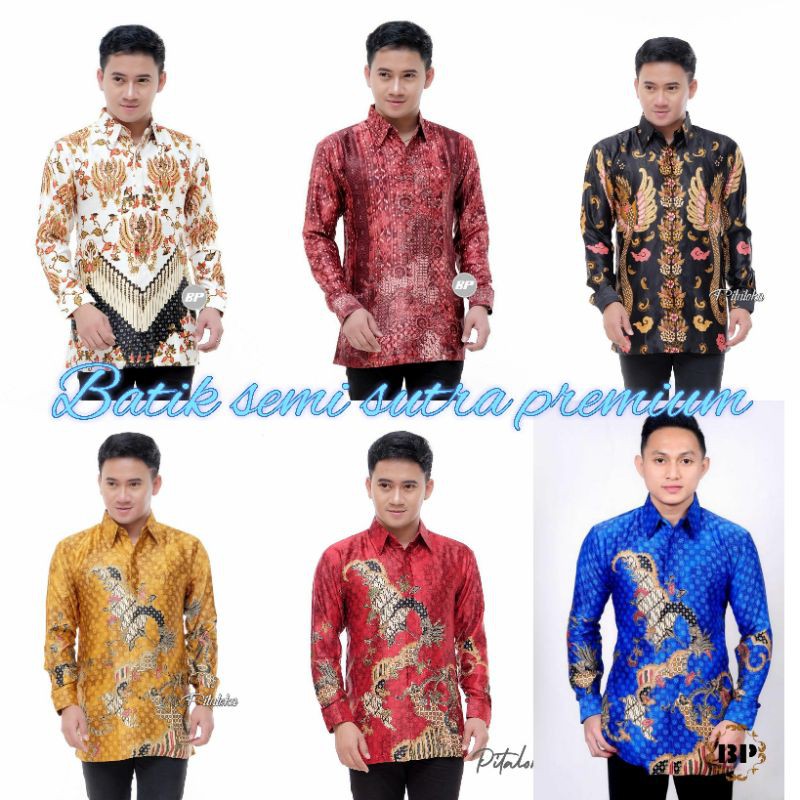 BATIK SEMI SUTRA|| KEMEJA SEMI SUTRA||KEMEJA BATIK SUTRA RPADA