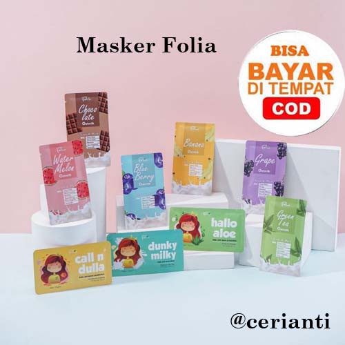 [RESMI] [BPOM] MASKER FOLIA Peel Off Mask dan Oatmilk Scrub 10GR