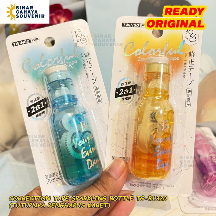 

Hot Sale Correction Tape Sparkling Bottle Tg-B1320 Tip-Ex Roll Ada Hapusan Bergaransi