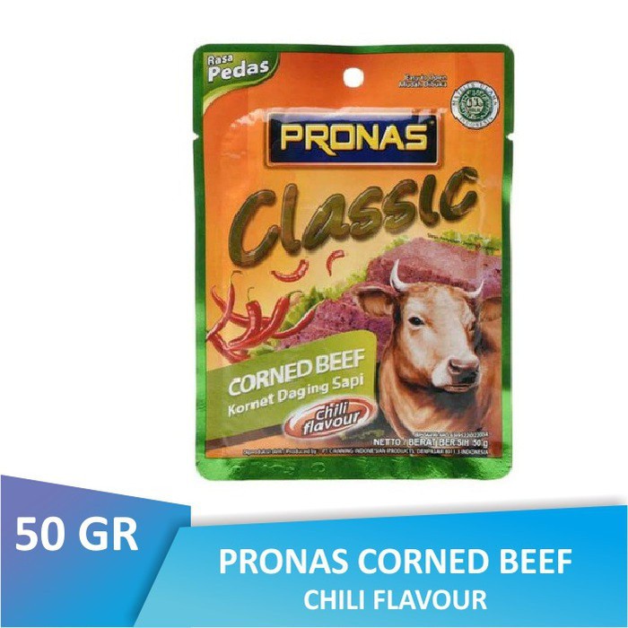 

Pronas Classic Cornet Daging Sapi Pedas 50 gr