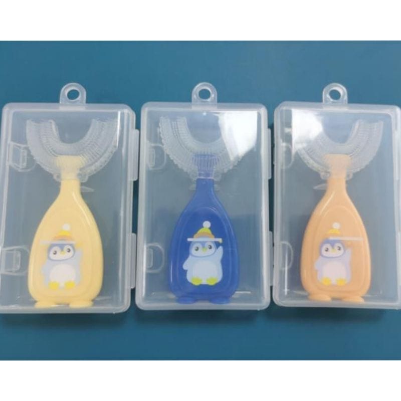 sikat gigi U SIKAT GIGI silikon bayi anak bentuk U | tooth brush baby silicon type U 360° sikat gigi anak sikat U SIKAT GIGI BENTUK U