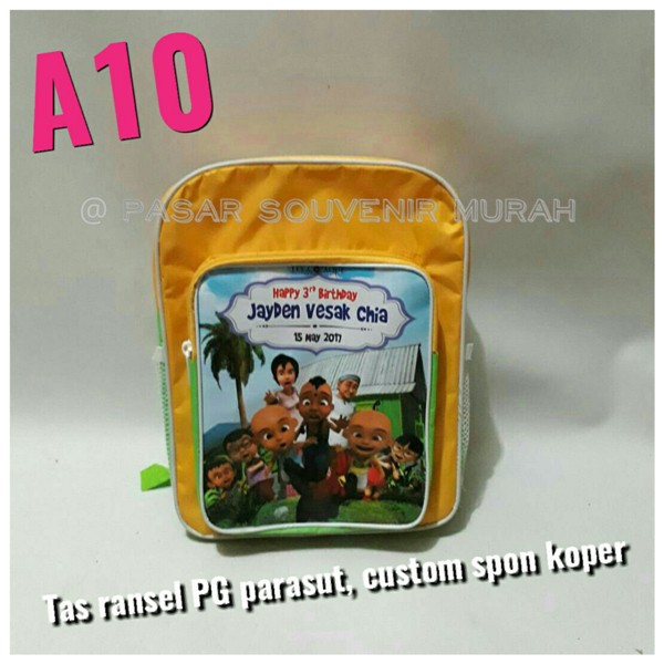

Souvenir Tas Goodie Bag Karakter Custom Disain Foto Printing Ulang Tahun Anak Ultah Murah GrosirNama
