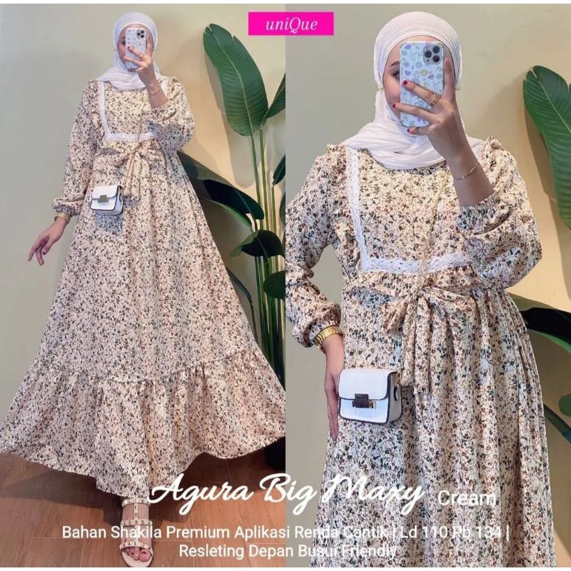 Gamis Renda Noni | Agura Big Renda | (Realpict COD)