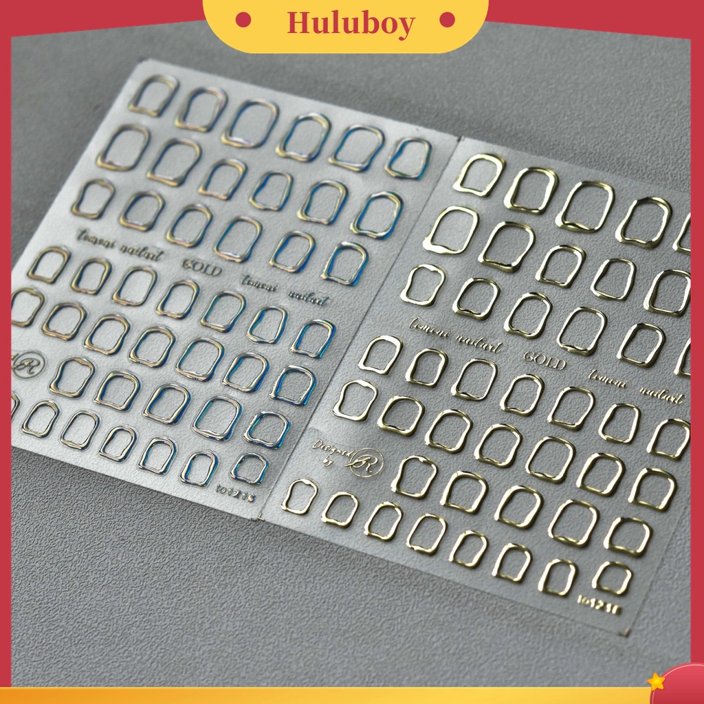 Huluboy Huluboy♡ Stiker Kuku Bahan Kertas Tahan Air Untuk Dekorasi Nail Art