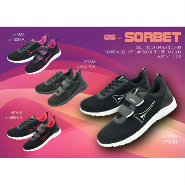 Sepatu Sneakers Anak-anak ORIGINAL Ardiles Sorbet size 31-34