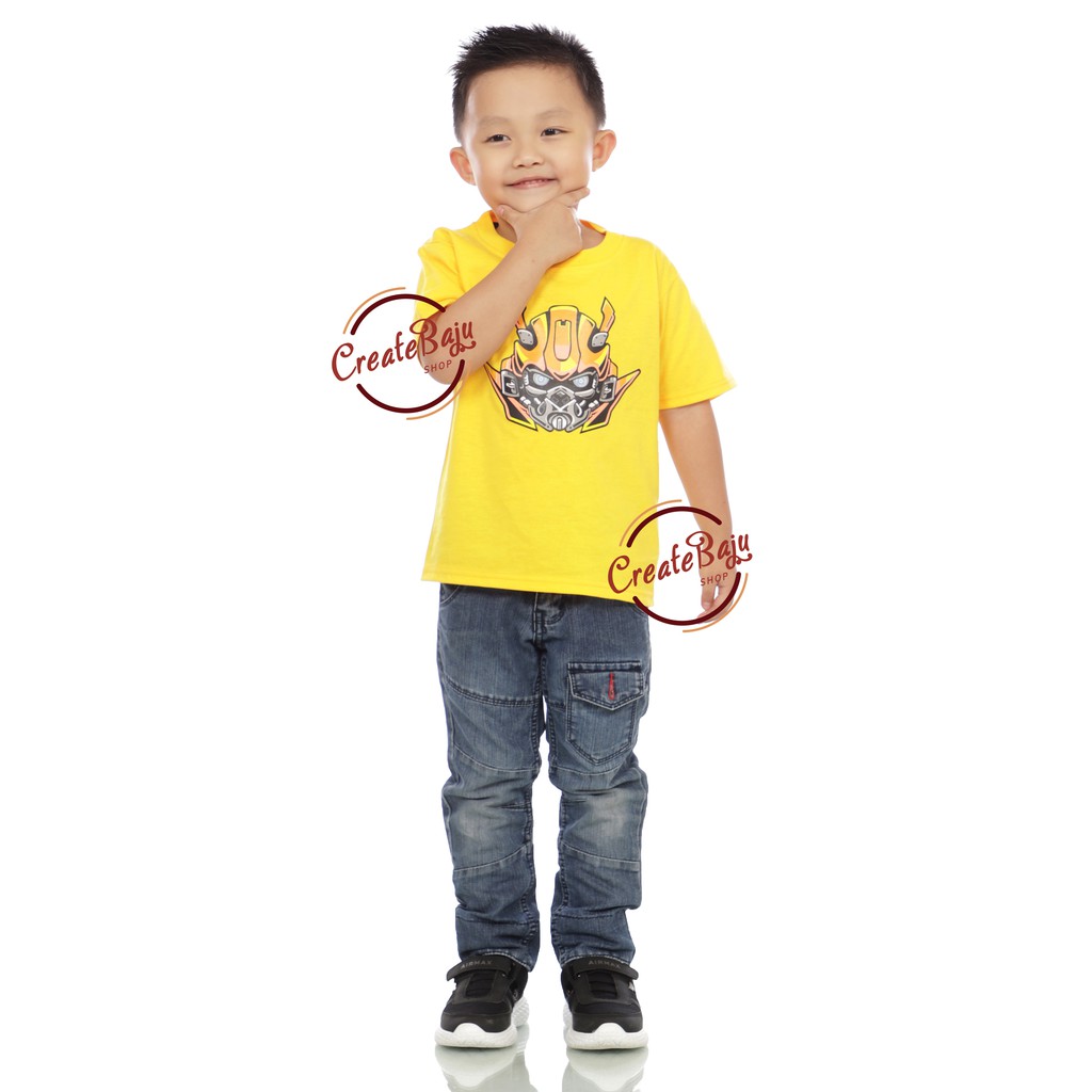 KAOS ANAK LAKI BAMBEL BEE 1-7 TAHUN BAJU ATASAN ANAK LAKI SUPERHERO MURAH BAHAN KATUN