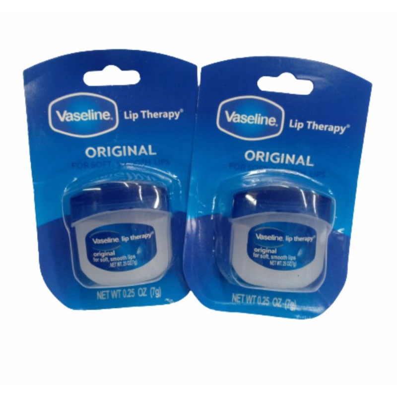 Vaseline Lip Therapy Original dan Strawberry perawatan bibir melembabkan bibir