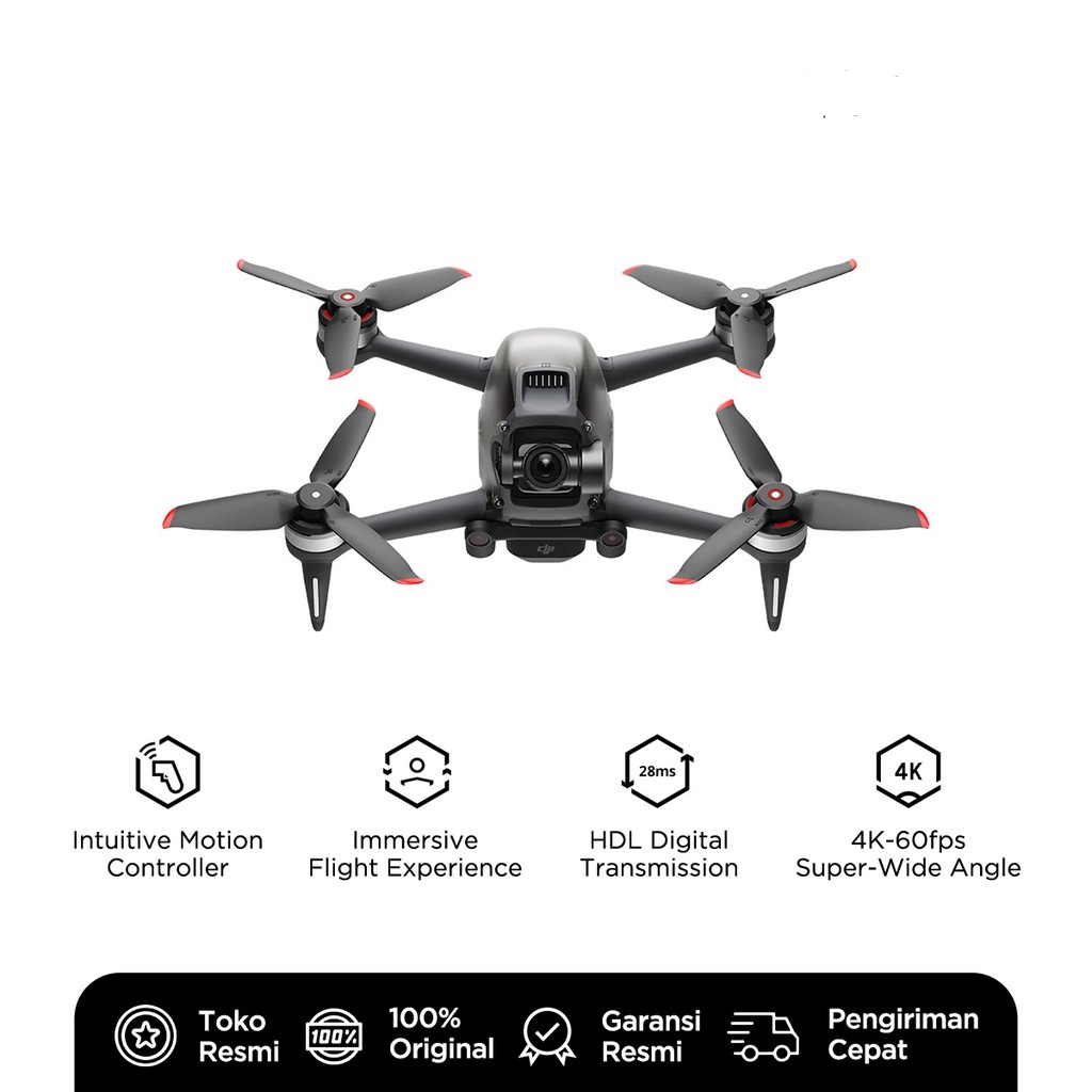 DJI FPV Combo 4K/60fps Drone Package - Garansi 1 Thn